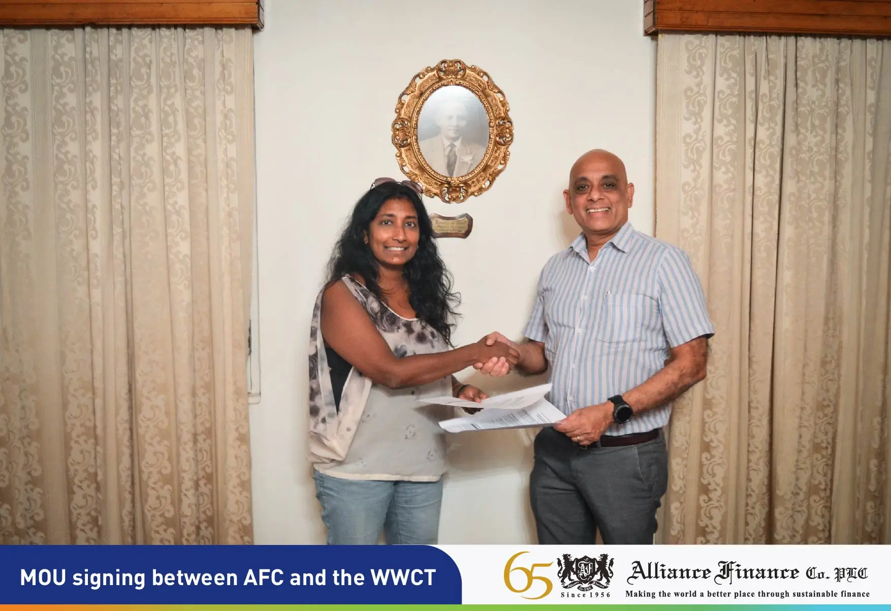 එලායන්ස් ෆිනෑන්ස් වනජීවී සංරක්ෂණ භාරය සමඟ අවබෝධතා ගිවිසුමක් ආරම්භ කර ඇත
