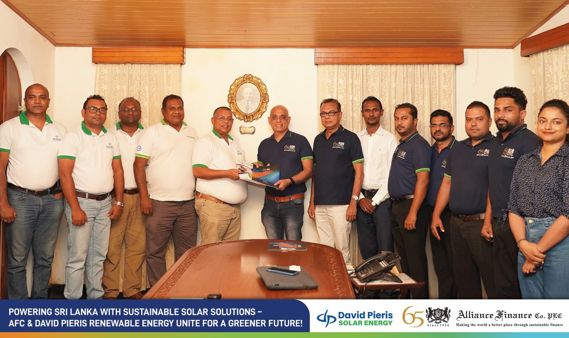 அலையன்ஸ் ஃபைனான்ஸ் & டேவிட் பீரிஸ் – நிலையான எதிர்காலத்திற்கான புதுப்பிக்கத்தக்க எரிசக்தி கூட்டாண்மை